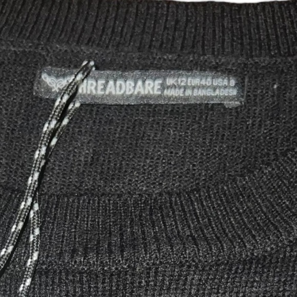 Threadbare Plus Christmas Gherkin Women's Crew-Neck Knit
Sweater In Black 12US - Picture 13 of 15